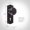 Shaftesbury Knob, Nowton Keyhole Plate, Matt Black