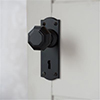 Shaftesbury Knob, Nowton Keyhole Plate, Matt Black