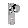 Shaftesbury Knob, Nowton Keyhole Plate, Nickel