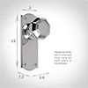 Shaftesbury Knob, Nowton Plain Plate, Nickel