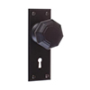 Shaftesbury Knob, Ripley Keyhole Plate, Matt Black