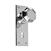 Shaftesbury Knob, Ripley Keyhole Plate, Nickel