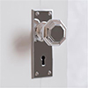 Shaftesbury Knob, Ripley Keyhole Plate, Nickel