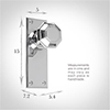 Shaftesbury Knob, Ripley Plain Plate, Nickel