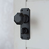 Shaftesbury Knob, Ilkley Privacy Plate, Matt Black