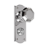 Shaftesbury Knob, Nowton Privacy Plate, Nickel