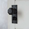 Shaftesbury Knob, Ripley Privacy Plate, Matt Black