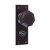 Shaftesbury Knob, Ripley Privacy Plate, Matt Black