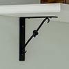 Knotted Shelf Bracket in Matt Black