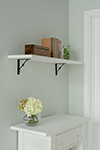 Knotted Shelf Bracket in Matt Black