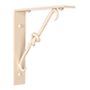 Knotted Shelf Bracket in Plain Ivory