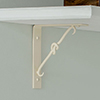 Knotted Shelf Bracket in Plain Ivory