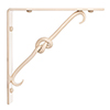 Knotted Shelf Bracket in Plain Ivory