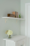 Knotted Shelf Bracket in Plain Ivory