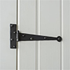 17cm 'T' Hinge in Matt Black