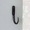 10cm Barn Wall Hook in Matt Black