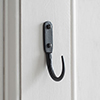 10cm Barn Wall Hook in Matt Black