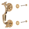 Doctors Door Knocker in Polished Brass 