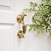 Doctors Door Knocker in Polished Brass 