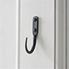 9cm Barn Wall Hook in Matt Black