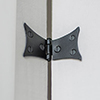 Butterfly Hinge in Matt Black