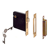 5 Lever Lock Knob Handle in Brass