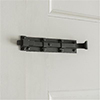 Cranked Groton Door Bolt in Matt Black