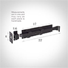 Groton Door Bolt in Matt Black