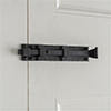 Groton Door Bolt in Matt Black