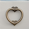 Heart Door Knocker in Antiqued Brass