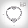 Heart Door Knocker in Nickel