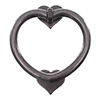 Heart Door Knocker in Polished