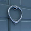 Heart Door Knocker in Polished