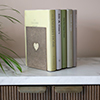 Heart Bookend in Antiqued Brass