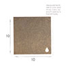 Square Coaster in Lacquered Antiqued Brass