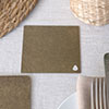Square Coaster in Lacquered Antiqued Brass