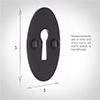 Whatfield Escutcheon Plate in Matt Black