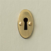 Whatfield Escutcheon Plate in Polished Brass