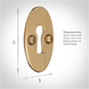 Whatfield Escutcheon Plate in Polished Brass