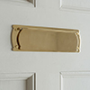 Small Internal Letter Plate in Polished Brass