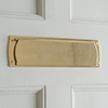 Large Internal Letter Plate in Polished Brass