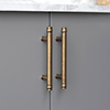 Small Morland Pull Handle in Antiqued Brass