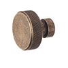 Small Richford Cabinet Knob in Antiqued Brass