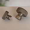 Small Richford Cabinet Knob in Antiqued Brass