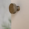 Large Richford Cabinet Knob in Antiqued Brass
