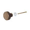 Large Richford Cabinet Knob in Antiqued Brass