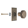 Large Hartford Cabinet Knob in Antiqued Brass