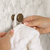Morland Wall Hook in Antiqued Brass