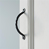 Twisted Door Pull in Matt Black