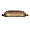 Larder Drawer Pull in Antiqued Brass